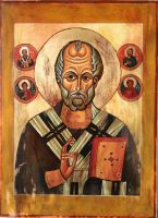 Andrzej  DUDEK - obrazy - Św.Mikołaj
