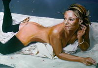 Dariusz  ŻEJMO - Nude with a bird
