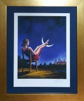 Rafał OLBIŃSKI - inkografia nr 46 B3 - inkografia z podpisem artysty, oprawiona, 50x35 Rafał OLBIŃSKI - inkografia nr 46 B3