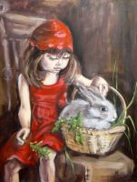 Monika  LUNIAK - obrazy - Króliczek