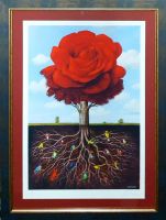 Rafał OLBIŃSKI - inkografia nr 55 B2 - inkografia z podpisem artysty, oprawiona, 70x50 Rafał OLBIŃSKI - inkografia nr 55 B2