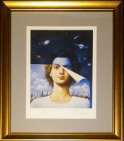 Rafał OLBIŃSKI - inkografia nr 68 A4 w ramie 43x35 - inkografia z podpisem artysty, oprawiona, 30x21 Rafał OLBIŃSKI - inkografia nr 68 A4 w ramie 43x35
