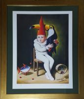 Rafał OLBIŃSKI - inkografia nr 70 III/XX B2 w ramie 87x67 - inkografia z podpisem artysty, oprawiona, 70x50 Rafał OLBIŃSKI - inkografia nr 70 III/XX B2 w ramie 87x67