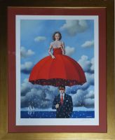 Rafał OLBIŃSKI - inkografia nr 71 I/XX B2 w ramie 87x67 - inkografia z podpisem artysty, oprawiona, 70x50 Rafał OLBIŃSKI - inkografia nr 71 I/XX B2 w ramie 87x67