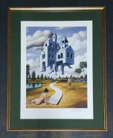 Rafał OLBIŃSKI - inkografia nr 76 IV/XX A3 w ramie 58x46 - inkografia z podpisem artysty, oprawiona, 42x30 Rafał OLBIŃSKI - inkografia nr 76 IV/XX A3 w ramie 58x46