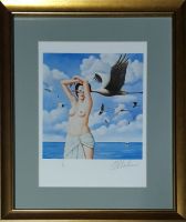 Rafał OLBIŃSKI - inkografia nr 95 A4 w ramie 44x35 - inkografia z podpisem artysty, oprawiona, 30x21 Rafał OLBIŃSKI - inkografia nr 95 A4 w ramie 44x35