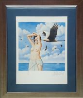 Rafał OLBIŃSKI - inkografia nr 101 II/XX A4 w ramie 43x34 - inkografia z podpisem artysty, oprawiona, 30x21 Rafał OLBIŃSKI - inkografia nr 101 II/XX A4 w ramie 43x34