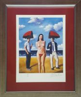 Rafał OLBIŃSKI - inkografia nr 103 III/XX A4 w ramie 43x34 - inkografia z podpisem artysty, oprawiona, 30x21 Rafał OLBIŃSKI - inkografia nr 103 III/XX A4 w ramie 43x34