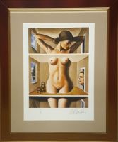 Rafał OLBIŃSKI - inkografia nr 104 II/XX A4 w ramie 43x34 - inkografia z podpisem artysty, oprawiona, 30x21 Rafał OLBIŃSKI - inkografia nr 104 II/XX A4 w ramie 43x34