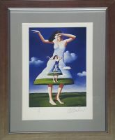 Rafał OLBIŃSKI - inkografia nr 105 I/XX A4 w ramie 43x34 - inkografia z podpisem artysty, oprawiona, 30x21 Rafał OLBIŃSKI - inkografia nr 105 I/XX A4 w ramie 43x34