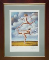 Rafał OLBIŃSKI - inkografia nr 106 I/XX A4 w ramie 43x34 - inkografia z podpisem artysty, oprawiona, 30x21 Rafał OLBIŃSKI - inkografia nr 106 I/XX A4 w ramie 43x34