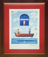 Rafał OLBIŃSKI - inkografia nr 107 I/XX A4 w ramie 43x34 - inkografia z podpisem artysty, oprawiona, 30x21 Rafał OLBIŃSKI - inkografia nr 107 I/XX A4 w ramie 43x34