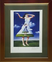 Rafał OLBIŃSKI - inkografia nr 111 IV/XX A4 w ramie 43x34 - inkografia z podpisem artysty, oprawiona, 30x21 Rafał OLBIŃSKI - inkografia nr 111 IV/XX A4 w ramie 43x34