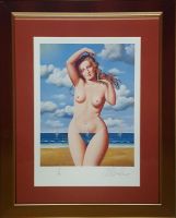 Rafał OLBIŃSKI - inkografia nr 118 I/XX A4 w ramie 43x34 - inkografia z podpisem artysty, oprawiona, 30x21 Rafał OLBIŃSKI - inkografia nr 118 I/XX A4 w ramie 43x34