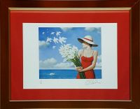 Rafał OLBIŃSKI - inkografia nr 132 A4 6163b I/XX w ramie 42x34 - inkografia z podpisem artysty, oprawiona, 21x30 Rafał OLBIŃSKI - inkografia nr 132 A4 6163b I/XX w ramie 42x34