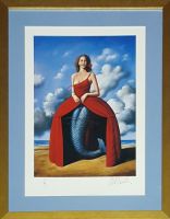 Rafał OLBIŃSKI - inkografia nr 141 A3 4030 I/XX w ramie 54x42 - inkografia z podpisem artysty, oprawiona, 42x30 Rafał OLBIŃSKI - inkografia nr 141 A3 4030 I/XX w ramie 54x42