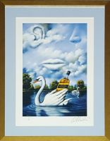 Rafał OLBIŃSKI - inkografia nr 145 A3 5195 I/XX w ramie 54x42 92 - inkografia z podpisem artysty, oprawiona, 42x30 Rafał OLBIŃSKI - inkografia nr 145 A3 5195 I/XX w ramie 54x42 92