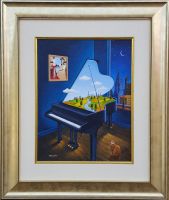 Rafał OLBIŃSKI - Conventional destiny - akryl na płótnie (w ramie 68x58), 41x32 Rafał OLBIŃSKI - Conventional destiny