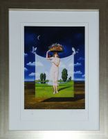 Rafał OLBIŃSKI - inkografia nr 195 A3 I/XX w ramie 58x45 - inkografia z podpisem artysty, oprawiona, 42x30 Rafał OLBIŃSKI - inkografia nr 195 A3 I/XX w ramie 58x45