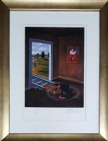 Rafał OLBIŃSKI - inkografia nr 198 A4 II/XX w ramie 42x32 - inkografia z podpisem artysty, oprawiona, 30x21 Rafał OLBIŃSKI - inkografia nr 198 A4 II/XX w ramie 42x32