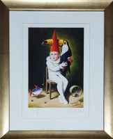 Rafał OLBIŃSKI - inkografia nr 212 IV/XX A4 30x21 w ramie 42x34 - z oryginalnym podpisem Artysty, sucha pieczęć, 30x21 Rafał OLBIŃSKI - inkografia nr 212 IV/XX A4 30x21 w ramie 42x34