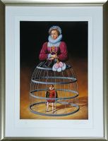 Rafał OLBIŃSKI - inkografia nr 230 I/XX B3 50x35 w ramie 63x48 - z oryginalnym podpisem Artysty, sucha pieczęć, 50x35 Rafał OLBIŃSKI - inkografia nr 230 I/XX B3 50x35 w ramie 63x48