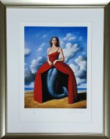 Rafał OLBIŃSKI - inkografia nr 234 I/XX B4 35x25 w ramie 48x38 - z oryginalnym podpisem Artysty, sucha pieczęć, 35x25 Rafał OLBIŃSKI - inkografia nr 234 I/XX B4 35x25 w ramie 48x38