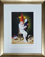 Rafał OLBIŃSKI - inkografia nr 235 VI/XX A4 30x21 w ramie 43x34 - z oryginalnym podpisem Artysty, sucha pieczęć, 30x21 Rafał OLBIŃSKI - inkografia nr 235 VI/XX A4 30x21 w ramie 43x34