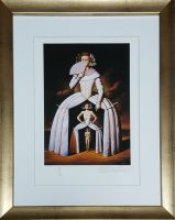 Rafał OLBIŃSKI - inkografia nr 242 II/XX A4 30x21 w ramie 43x34 - z oryginalnym podpisem Artysty, sucha pieczęć, 30x21 Rafał OLBIŃSKI - inkografia nr 242 II/XX A4 30x21 w ramie 43x34