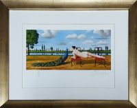 Rafał OLBIŃSKI - inkografia nr 246 III/XX A4 21x30 w ramie 34x43 - z oryginalnym podpisem Artysty, sucha pieczęć, 21x30 Rafał OLBIŃSKI - inkografia nr 246 III/XX A4 21x30 w ramie 34x43