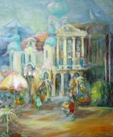 Renata  LICHAŃSKA-MLECZKO - obrazy - Rynek w Pszczynie