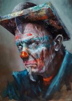 Piotr JAKUBCZAK - Portret po bożemu uczyniony - olej na płótnie, 70x50 Piotr JAKUBCZAK - Portret po bożemu uczyniony