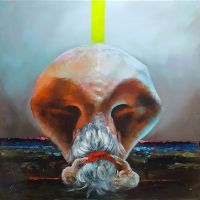 Piotr JAKUBCZAK - Cocon - olej na płótnie, 80x80 Piotr JAKUBCZAK - Cocon