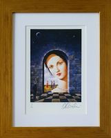 Rafał OLBIŃSKI - inkografia nr 277 I/XX A4 30x21 w ramie 46x37 - z oryginalnym podpisem Artysty, sucha pieczęć, 30x21 Rafał OLBIŃSKI - inkografia nr 277 I/XX A4 30x21 w ramie 46x37
