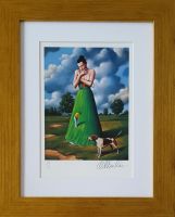 Rafał OLBIŃSKI - inkografia nr 282 VI/XX A4 30x21 w ramie 46x37 - z oryginalnym podpisem Artysty, sucha pieczęć, 30x21 Rafał OLBIŃSKI - inkografia nr 282 VI/XX A4 30x21 w ramie 46x37