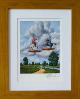 Rafał OLBIŃSKI - inkografia nr 284 I/XX A4 30x21 w ramie 46x37 - z oryginalnym podpisem Artysty, sucha pieczęć, 30x21 Rafał OLBIŃSKI - inkografia nr 284 I/XX A4 30x21 w ramie 46x37