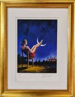 Rafał OLBIŃSKI - inkografia nr 290 XVI/XX A4 30x21 w ramie 39x30 - z oryginalnym podpisem Artysty, sucha pieczęć, 30x21 Rafał OLBIŃSKI - inkografia nr 290 XVI/XX A4 30x21 w ramie 39x30