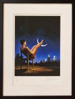 Rafał OLBIŃSKI - inkografia nr 294 VI/XX A4 30x21 w ramie 39x30 - z oryginalnym podpisem Artysty, sucha pieczęć, 30x21 Rafał OLBIŃSKI - inkografia nr 294 VI/XX A4 30x21 w ramie 39x30