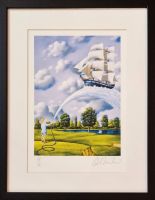 Rafał OLBIŃSKI - inkografia nr 297 IV/XX A4 30x21 w ramie 39x30 - z oryginalnym podpisem Artysty, sucha pieczęć, 30x21 Rafał OLBIŃSKI - inkografia nr 297 IV/XX A4 30x21 w ramie 39x30
