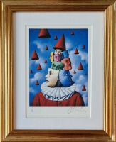 Rafał OLBIŃSKI - inkografia nr 308 I/XX A4 30x21 w ramie 45x37 - z oryginalnym podpisem Artysty, sucha pieczęć, 30x21 Rafał OLBIŃSKI - inkografia nr 308 I/XX A4 30x21 w ramie 45x37