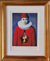 Rafał OLBIŃSKI - inkografia nr 317 I/XX A4 30x21 w ramie 45x37 - z oryginalnym podpisem Artysty, sucha pieczęć, 30x21 Rafał OLBIŃSKI - inkografia nr 317 I/XX A4 30x21 w ramie 45x37