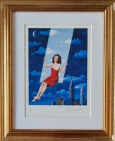 Rafał OLBIŃSKI - inkografia nr 320 III/XX A4 30x21 w ramie 45x37 - z oryginalnym podpisem Artysty, sucha pieczęć, 30x21 Rafał OLBIŃSKI - inkografia nr 320 III/XX A4 30x21 w ramie 45x37