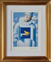 Rafał OLBIŃSKI - inkografia nr 322 X/XX A4 30x21 w ramie 45x37 - z oryginalnym podpisem Artysty, sucha pieczęć, 30x21 Rafał OLBIŃSKI - inkografia nr 322 X/XX A4 30x21 w ramie 45x37