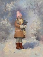 Olena  MATSEHORA - obrazy - Freezing day