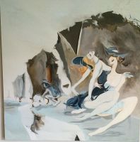 Filip  GRUSZCZYŃSKI - obrazy - Szarak i sroczki