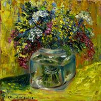 Krystyna  RUMINKIEWICZ - Kwiaty w słoiku