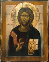 Andrzej  DUDEK - obrazy - Chrystus Pantokrator 2